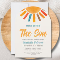 Voici venir le fils Garçon du soleil Baby Shower A