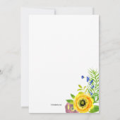 Invitation Voici venir l'invitation de jeune mariée (Dos)