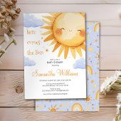 Invitation Voici vient le soleil mignon Baby shower Invitatio