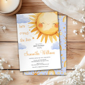 Invitation Voici vient le soleil mignon Baby shower Invitatio