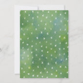 Invitation Voie d'aquarelle à travers le Baby shower (Dos)