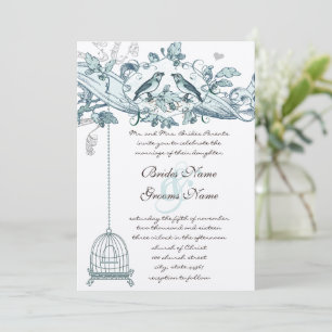 Invitation Voie verte Turquoise tendance Mariage de défilemen