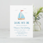 Invitation Voile dans un Anniversaire Nautique (Debout devant)