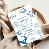 Invitation Voile Dernière Côtière Avant Le Voile Bachelorette