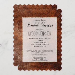 Invitation Voile en cuir Brown Ouest
