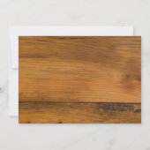 Invitation Voile en fer à cheval occidental Mariage Post Brun (Dos)