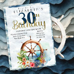 Invitation Voile nautique 30e anniversaire<br><div class="desc">Voile nautique 30e anniversaire Invitation pour les femmes. Il Est Facile De Changer L'Exemple De Texte En Vous Propre En Cliquant Sur Personnaliser. Cliquez Sur Personnaliser Pour Modifier Le Type De Police, La Couleur De Police, La Taille De Police Ou Pour Ajouter/Supprimer/Modifier Le Texte Ou Les Éléments De Création. Cette...</div>