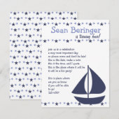 Invitation Voiles et étoiles (Devant / Derrière)