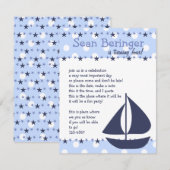 Invitation Voiles et étoiles (Devant / Derrière)