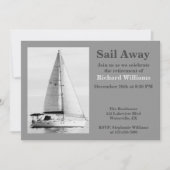 Invitation Voilier de retraite Voilier Away Voilier officiel (Devant)