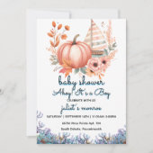 Invitation voilier Nice enfant Baby shower nautique (Devant)