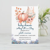 Invitation voilier Nice enfant Baby shower nautique (Debout devant)