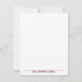 Invitation Voilier Voilier Bateau Baby shower 4x5 (Dos)
