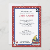 Invitation Voilier Voilier Nautique 5x7 Baby shower (Devant)