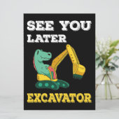 Invitation Voir Plus Tard Excavateur I - Toddler Garçons Enfa (Debout devant)