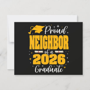 Invitation Voisin fier d'un diplômé de la promotion 2026