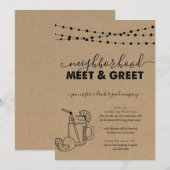 Invitation Voisinage Rencontrez et saluez l'invitation de la (Devant / Derrière)