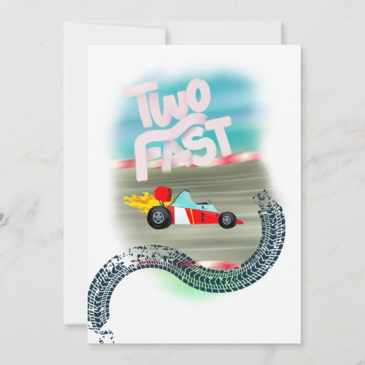 Invitation Voiture 2 rapide (Dos)