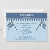 Invitation Voiture classique cool 60e Anniversaire Fête Invit (Dos)