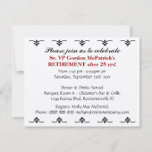 Invitation Voiture de collecte classique de Hotrod de la fête (Dos)