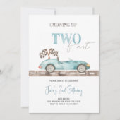 Invitation Voiture de course 2e anniversaire - Deux rapides (Devant)