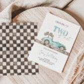 Invitation Voiture de course 2e anniversaire - Deux rapides