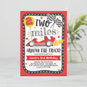 Invitation Voiture de course à 3 kilomètres autour de la pist (Debout devant)