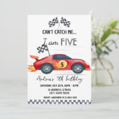 Invitation voiture de course de sport personnel (Debout devant)