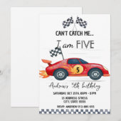 Invitation voiture de course de sport personnel (Devant / Derrière)