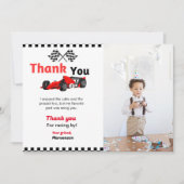 Invitation Voiture de course deux fête d'anniversaire rapide (Devant)