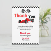 Invitation Voiture de course deux fête d'anniversaire rapide (Debout devant)