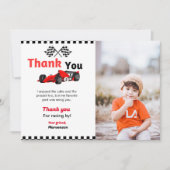 Invitation Voiture de course deux fête d'anniversaire rapide (Devant)