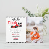 Invitation Voiture de course deux fête d'anniversaire rapide (Debout devant)