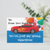 Invitation Voiture de course Enfants Salle de classe personna (Debout devant)