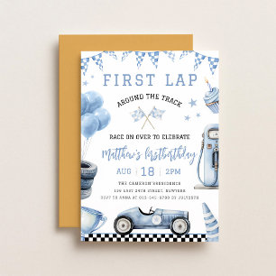 Invitation Voiture de course First Lap 1er anniversaire