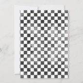 Invitation Voiture de course personnelle fête d'anniversaire  (Dos)