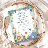 Invitation Voiture de course Safari 2e anniversaire