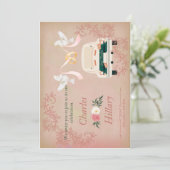 Invitation Voiture de Mariage marié et Doses volantes Invitat (Debout devant)