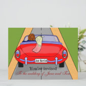 Invitation Voiture de mariée (Debout devant)