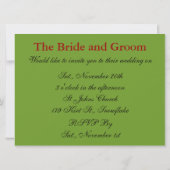 Invitation Voiture de mariée (Dos)