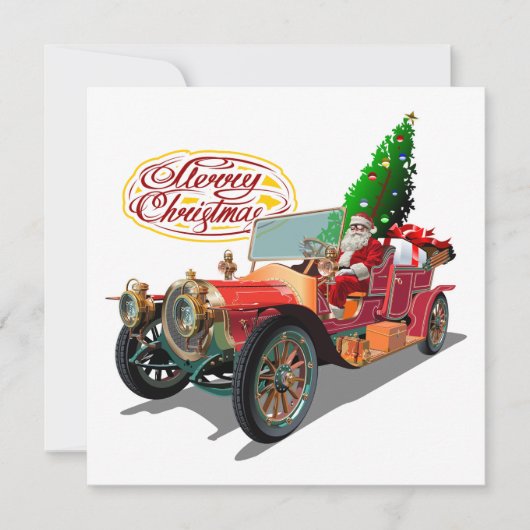 Invitation Voiture de Noël (Devant)