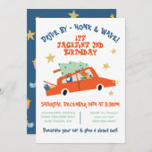 Invitation Voiture de Noël Fête de Parade (Devant / Derrière)