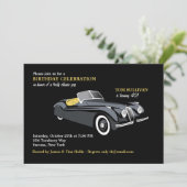 Invitation voiture de sport classique (Debout devant)