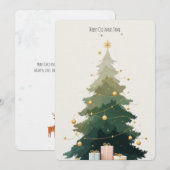 Invitation Voiture d'invitation de Noël personnalisable (Devant / Derrière)