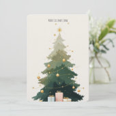 Invitation Voiture d'invitation de Noël personnalisable (Debout devant)