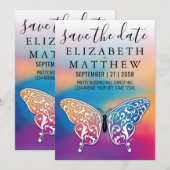 Invitation Voiture d'invitation élégante avec des boucles de (Devant / Derrière)