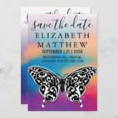 Invitation Voiture d'invitation élégante avec des boucles de (Devant / Derrière)