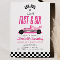 Voiture Fast & Six Pink Race 6e fête d'anniversair