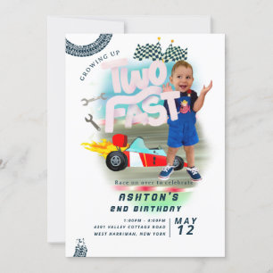 Invitation voiture Grossissant deux rapide