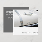 Invitation Voiture Lover 50e anniversaire - Oldie mais Goodie (Devant / Derrière)